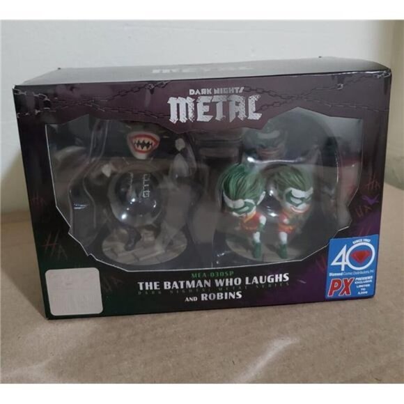 Beast Kingdom Dark Knight Metal Batman Who Laughs & Robins Figure  Unleash Power - Picture 4 of 8